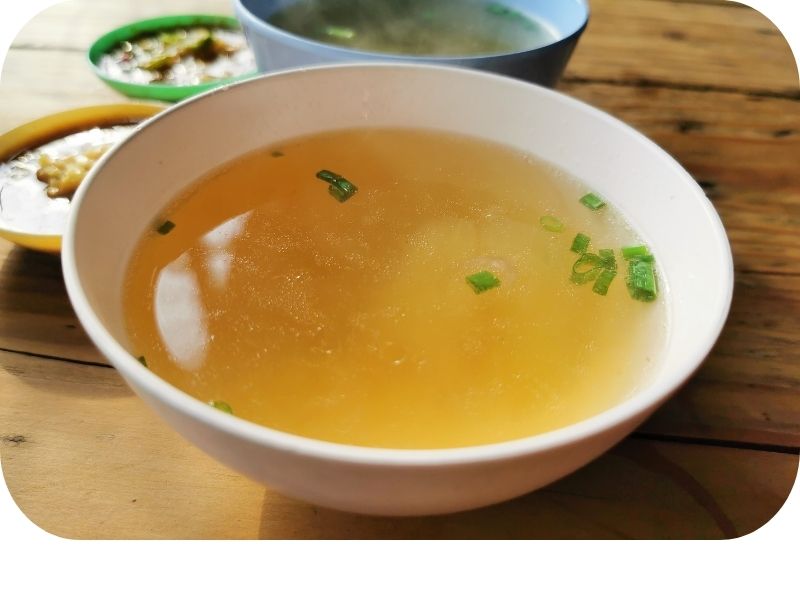 Clear soup
