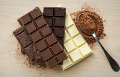 Caffeine content in chocolate