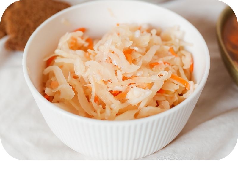Probiotic sauerkraut for gut health