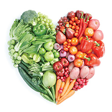 Fruit and Veg Fruit and veg in heart shape