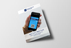 Just Can't Wait Card Brochure - Bladder & Bowel Community
